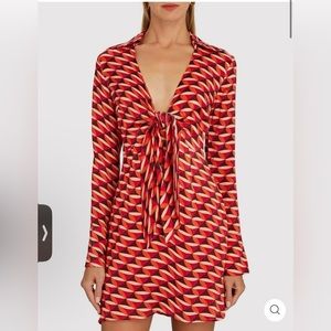 Nicholas pascal tied mini dress